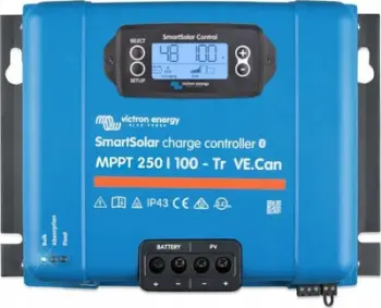 Karikues diellor Victron Energy SmartSolar MPPT 250/100 Tr VE.Can, 250V, 100A, blu