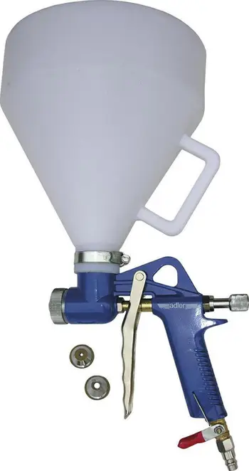 Pistoletë për suva Adler AD-8030P, rezervuar plastik 5L, e bardhë
