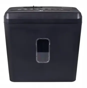 Shredder OFFICE PRODUCTS, cross cut, deri 5 fletë A4, kosh 8L, i zi