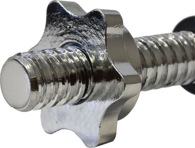 Shtangë dore Best Sporting Dumbbell Bar, 35 cm, star lock, krom - 3