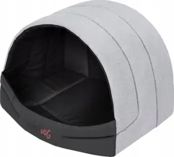 Shtëpi për qen Hobbydog Run R2, 50x38 cm, material ecolon, gri