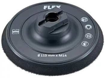 Pjatë lëmimi Bosch 501.11 D115 M14, 115mm, Velcro, e zezë