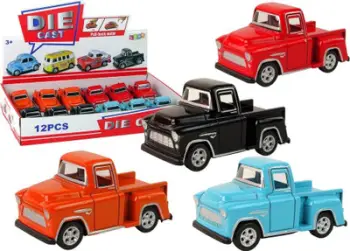 Makina lodër me fërkim Passenger Car Pick Up 4, metal die cast, goma gome, shumëngjyrëshe