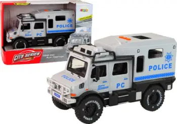 Makina lodër policie Leantoys Off-Roader, 1:14, drita dhe zë, shumëngjyrëshe