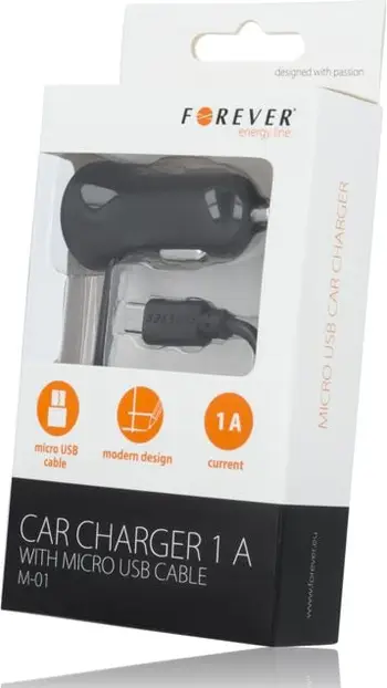 Karikues makine Forever M-01, micro USB 1.5m, 1A, i zi