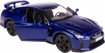Makina lodër metalike Daffi Nissan GT-R RMZ, dyer që hapen, blu