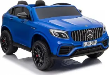 Makina elektrike për fëmijë Mercedes GLC 63S, dyvendëshe, ekran MP4, blu me shkëlqim