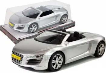 Makina lodër Lean Sport Convertible Pull Back, shkalla 1:18, 25 cm, argjendi