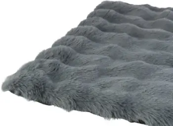 Shtrat katror për qen Trixie Elli, 4 cm, material pelushi, gri