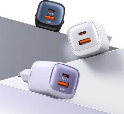 Karikues muri Usams US CC254, 30W GaN, USB C dhe USB A, i zi - 1