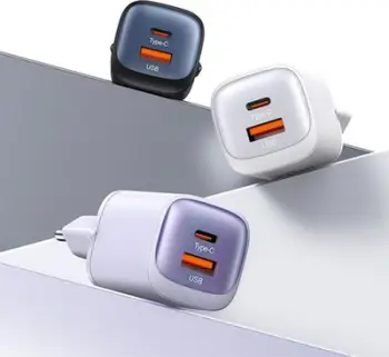 Karikues muri Usams US CC254, 30W GaN, USB C dhe USB A, i zi