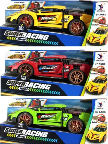 Makinë garash lodër MEGA CREATIVE Racing Car, me bateri, për fëmijë, shumëngjyrëshe