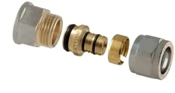 Pjesë lidhëse TDM BRASS 1435E, 18x1/2WI, metalike