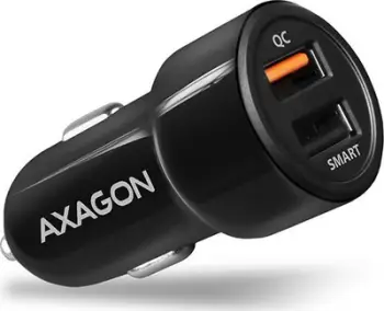 Karikues për makinë Axagon PWC-QC5, 2x USB-A, 2.6 A, i zi