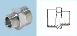 Pjesë lidhëse Kisan Screw Nipple 36.50.22, 1/2"x3/4", për ujësjellës
