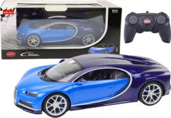 Makina me telekomandë Bugatti Veyron Chiron 1:14, 2.4GHz, deri 8 km/h, blu