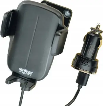 Karikues pa tel për makinë Kram Fix2Car, 15W, 61–86mm, i zi