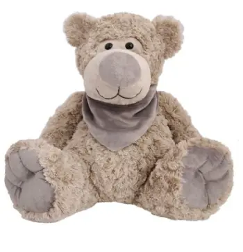 Arush lodër Teddy Bear Bruno, 37 cm, me shall, kafe
