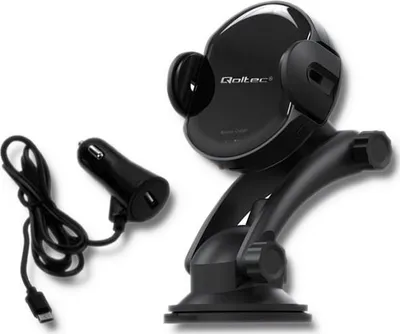 Karikues veture Qoltec Induction Wireless PRO, 15W, QC 3.0 USB Type C, i zi - 4