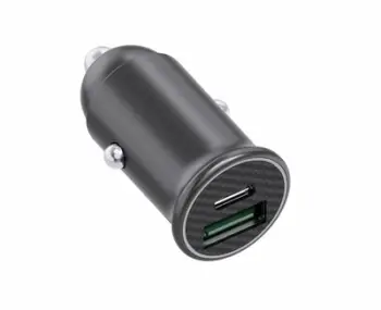 Karikues veture Serioux 60W, 2 porta USB A dhe USB C, i zi