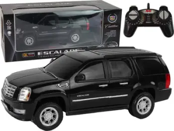 Makinë lodër me telekomandë Leantoys Cadillac Escalade R/C, shkalla 1:16, me drita dhe zë, e zezë
