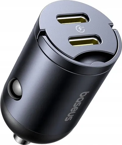 Karikues samochili Baseus Tiny Star, 2x USB C, 30W PD, i zi - 1