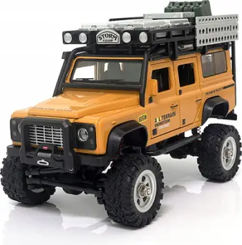 Makinë RC Amewi D90X28 Metal Scale Crawler, 1:28, motor elektrik, e verdhë