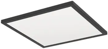 Plafonierë LED Eglo Connect Rovito Z, 39 x 39 cm, smart, e zezë