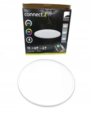 Plafonierë LED Eglo Rovito-Z Connect, 39 cm, RGB, e bardhë
