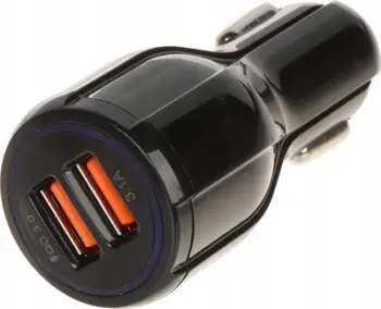 Karikues veture Quick Charge 3.0, 2x USB, 5V 3.1A, i zi