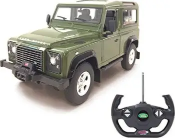 Makinë lodër me telekomandë Jamara Land Rover Defender 1:14, 2 kanale, LED, jeshile