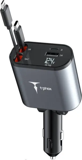 Karikues veture T-phox Flexit 4in1, 86W, me ekran tensioni, gri
