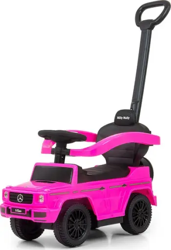 Makinë lodër ride-on Milly Mally Mercedes G350D, me dorezë prindi, rozë