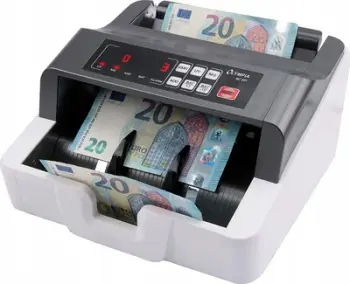 Makinë numëruese kartëmonedhash Olympia NC 451, 1000 kartëmonedha në minutë, detektim UV MG, gri