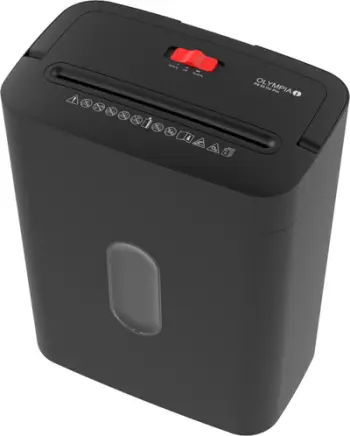 Makinë shkatërruese dokumentesh Olympia PS 53 CC Pro, prerje të imta, e zezë