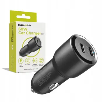 Karikues veture Mobile Origin CA11, 60W, 2x USB-C, i zi