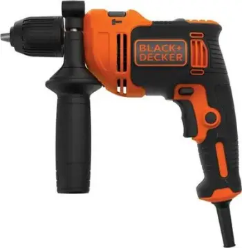 Makinë shpuse me goditje Black&amp;Decker BEH710, 710W, 2800 rpm, portokalli e zezë