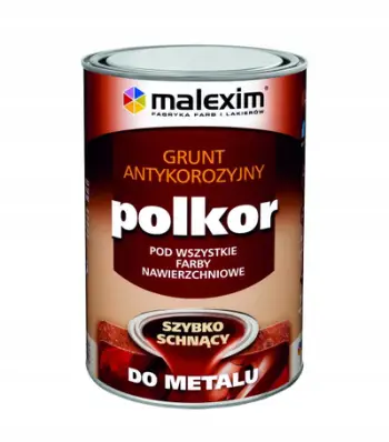 Astar antikorroziv Malexim Polkor, tharje e shpejtë, 0.7L, gri e hapur