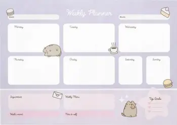 Planifikues javor Pusheen Moments, 54 faqe, format A3, shumëngjyrësh