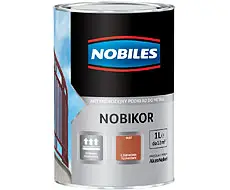 Astar antikorroziv Nobiles Nobikor, 1L, për metal, i zi mat