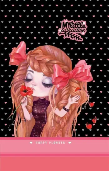 Planer për vajza For Girls, 135x197mm, 96 faqe, me glitter