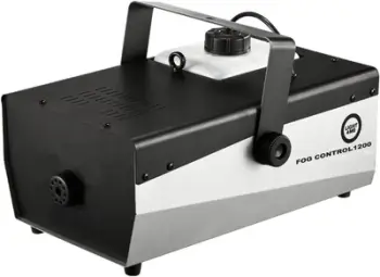 Makineri tymi LIGHT4ME FOG CONTROL 1200 TIMER, 1200W, rezervuar 2.5L, argjend e zezë