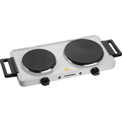 Plitë elektrike dyshe Heinner HDHP-KH2500WH, 2500W, 2 pllaka gize, e bardhë - 1