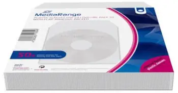 Karkasë plastike për disqe optike MediaRange BOX164, transparente