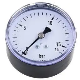 Manometër presioni AFRISO M63 RF, 0 16 bar, 1/4", montim aksial
