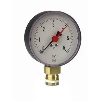 Manometër i ngrohjes Afriso RF 63 AX Ø = 63mm 0-2.5bar 1/4 "Cl. 2.5