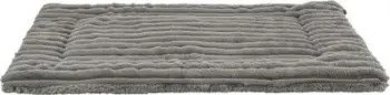 Shtrat për kafshë Trixie Lonni Rib Velvet, 90x65cm, velvet pelush, gri