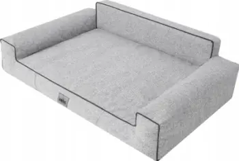 Shtrat për qen Hobbydog Glamour Fancy, L 78x53 cm, material liri sintetik, gri ASH