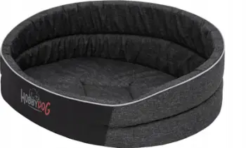 Shtrat për qen Hobbydog R7 Foam Bed, ekolen, i zi
