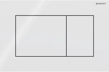 Pllakë aktivizimi Geberit Sigma 01, dual flush, katrore, e bardhë